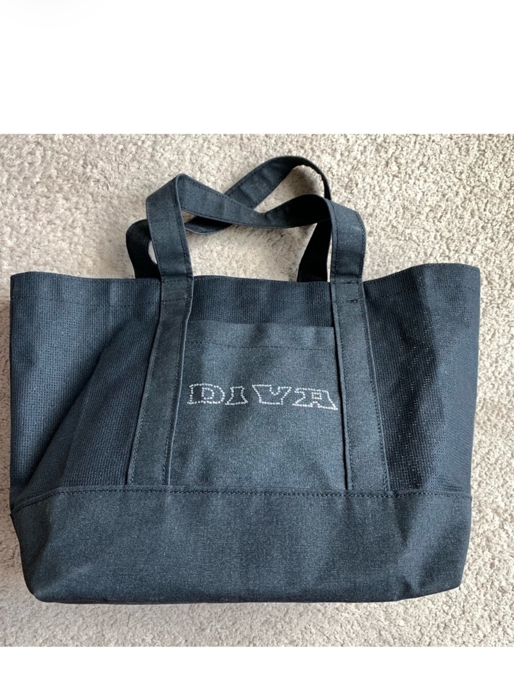 NWOT Black Boat Canvas Weatherproof Washable Tote Bag ‘Diva’